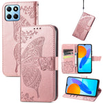 Custodia per telefono in pelle goffrata farfalla amore fiore, For Honor X8 5G, For Infinix Note 11, For Xiaomi Poco M5