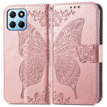 Custodia per telefono in pelle goffrata farfalla amore fiore, For Honor X8 5G, For Infinix Note 11, For Xiaomi Poco M5