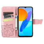 Custodia per telefono in pelle goffrata farfalla amore fiore, For Honor X8 5G, For Infinix Note 11, For Xiaomi Poco M5