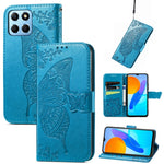 Custodia per telefono in pelle goffrata farfalla amore fiore, For Honor X8 5G, For Infinix Note 11, For Xiaomi Poco M5