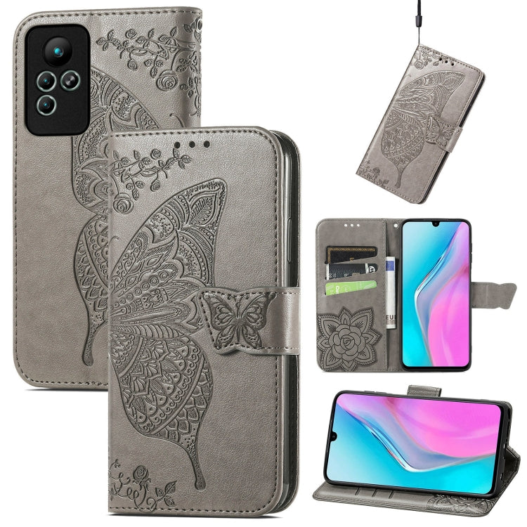 Custodia per telefono in pelle goffrata farfalla amore fiore, For Honor X8 5G, For Infinix Note 11, For Xiaomi Poco M5
