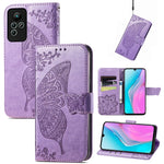 Custodia per telefono in pelle goffrata farfalla amore fiore, For Honor X8 5G, For Infinix Note 11, For Xiaomi Poco M5