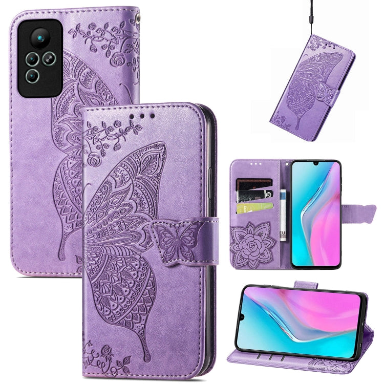 Custodia per telefono in pelle goffrata farfalla amore fiore, For Honor X8 5G, For Infinix Note 11, For Xiaomi Poco M5