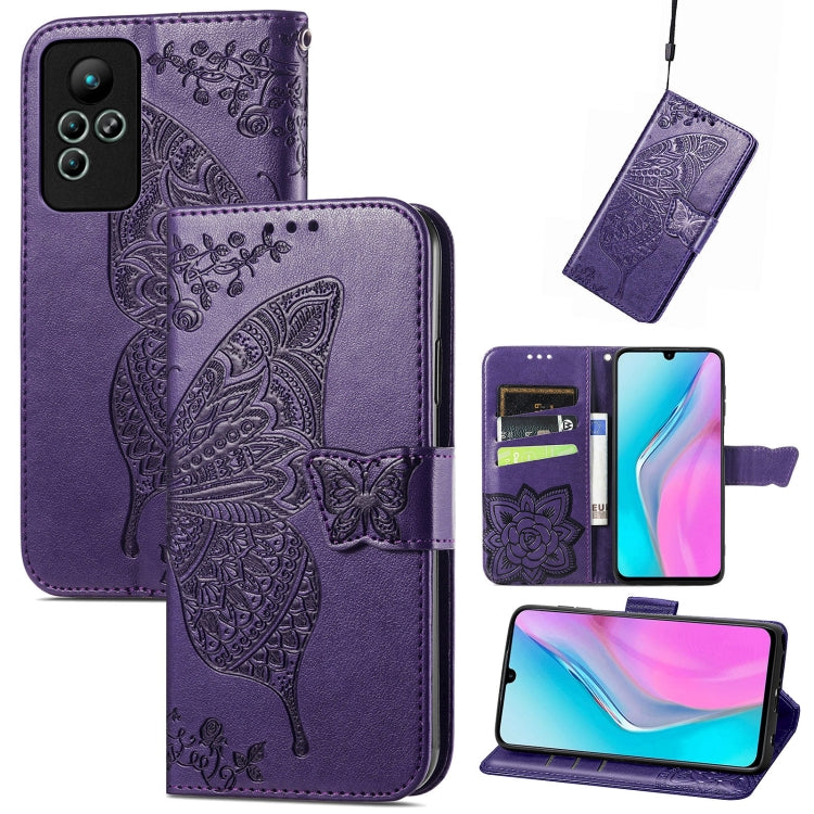 Custodia per telefono in pelle goffrata farfalla amore fiore, For Honor X8 5G, For Infinix Note 11, For Xiaomi Poco M5