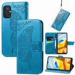 Custodia per telefono in pelle goffrata farfalla amore fiore, For Honor X8 5G, For Infinix Note 11, For Xiaomi Poco M5