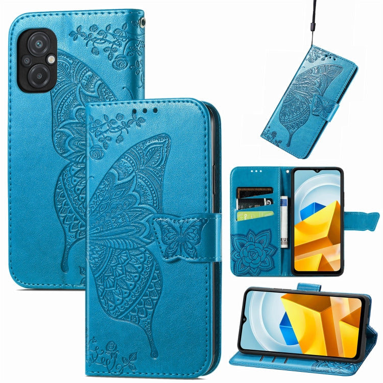 Custodia per telefono in pelle goffrata farfalla amore fiore, For Honor X8 5G, For Infinix Note 11, For Xiaomi Poco M5