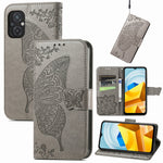 Custodia per telefono in pelle goffrata farfalla amore fiore, For Honor X8 5G, For Infinix Note 11, For Xiaomi Poco M5