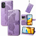Custodia per telefono in pelle goffrata farfalla amore fiore, For Honor X8 5G, For Infinix Note 11, For Xiaomi Poco M5