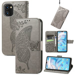 Custodia per telefono in pelle goffrata farfalla amore fiore, For Xiaomi Redmi A1+, For UMIDIGI A13S, For vivo T2X 5G