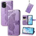Custodia per telefono in pelle goffrata farfalla amore fiore, For Xiaomi Redmi A1+, For UMIDIGI A13S, For vivo T2X 5G