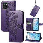 Custodia per telefono in pelle goffrata farfalla amore fiore, For Xiaomi Redmi A1+, For UMIDIGI A13S, For vivo T2X 5G