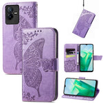 Custodia per telefono in pelle goffrata farfalla amore fiore, For Xiaomi Redmi A1+, For UMIDIGI A13S, For vivo T2X 5G