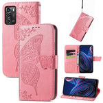 Custodia per telefono in pelle goffrata farfalla amore fiore, For ZTE Blade A72 4G, For ZTE Blade V40 Pro, For Huawei Mate 50 Pro