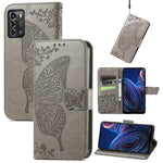 Custodia per telefono in pelle goffrata farfalla amore fiore, For ZTE Blade A72 4G, For ZTE Blade V40 Pro, For Huawei Mate 50 Pro