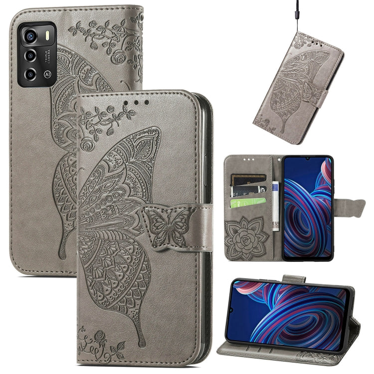 Custodia per telefono in pelle goffrata farfalla amore fiore, For ZTE Blade A72 4G, For ZTE Blade V40 Pro, For Huawei Mate 50 Pro