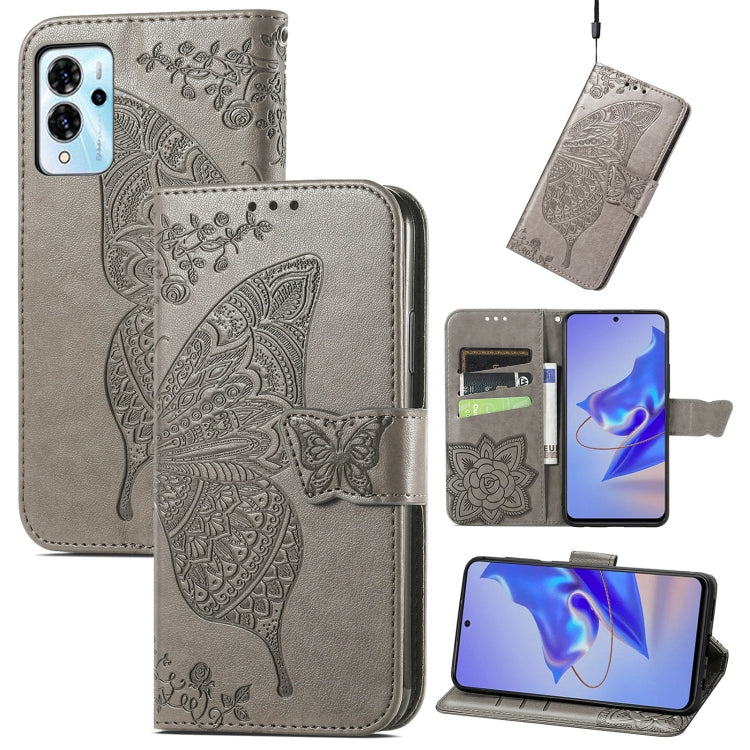 Custodia per telefono in pelle goffrata farfalla amore fiore, For ZTE Blade A72 4G, For ZTE Blade V40 Pro, For Huawei Mate 50 Pro
