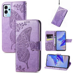 Custodia per telefono in pelle goffrata farfalla amore fiore, For ZTE Blade A72 4G, For ZTE Blade V40 Pro, For Huawei Mate 50 Pro