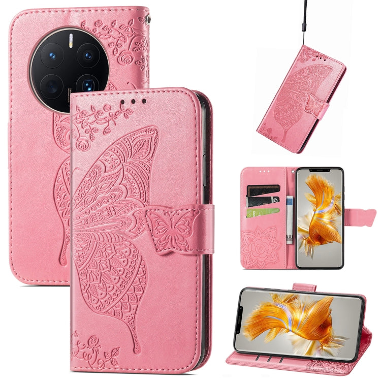 Custodia per telefono in pelle goffrata farfalla amore fiore, For ZTE Blade A72 4G, For ZTE Blade V40 Pro, For Huawei Mate 50 Pro