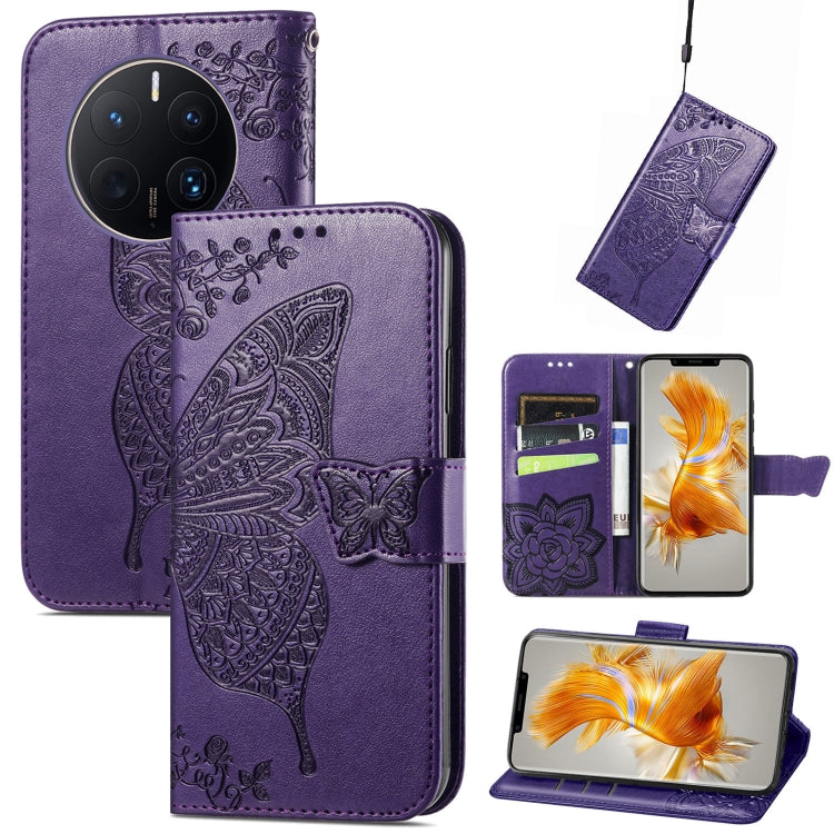 Custodia per telefono in pelle goffrata farfalla amore fiore, For ZTE Blade A72 4G, For ZTE Blade V40 Pro, For Huawei Mate 50 Pro