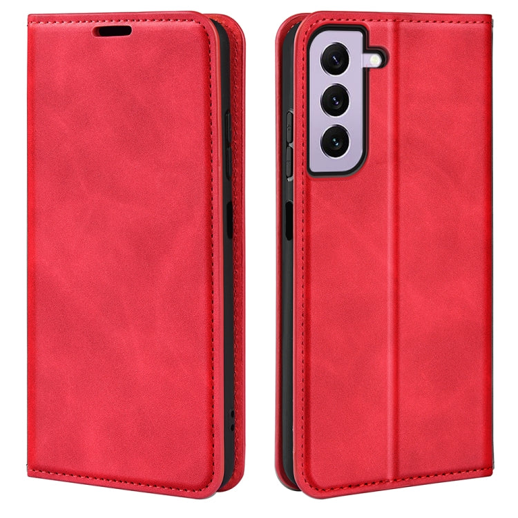 Per Samsung Galaxy S23 5G Custodia per telefono in pelle con aspirazione magnetica retro-pelle, For Samsung Galaxy S23+ 5G, For Samsung Galaxy S23 5G