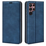 Per Samsung Galaxy S23 Ultra 5G Custodia in pelle con ventosa magnetica retro-pelle, For Samsung Galaxy S23 Ultra 5G