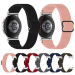 Cinturino per orologio con fibbia nera elasticizzata in nylon, For Samsung Galaxy Watch 5 Pro 45mm, For Samsung Galaxy Watch 5 44mm, For Samsung Galaxy Watch 5 40mm, For Samsung Galaxy Watch 4 44mm