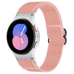 Cinturino per orologio con fibbia nera elasticizzata in nylon, For Samsung Galaxy Watch 5 Pro 45mm, For Samsung Galaxy Watch 5 44mm, For Samsung Galaxy Watch 5 40mm, For Samsung Galaxy Watch 4 44mm