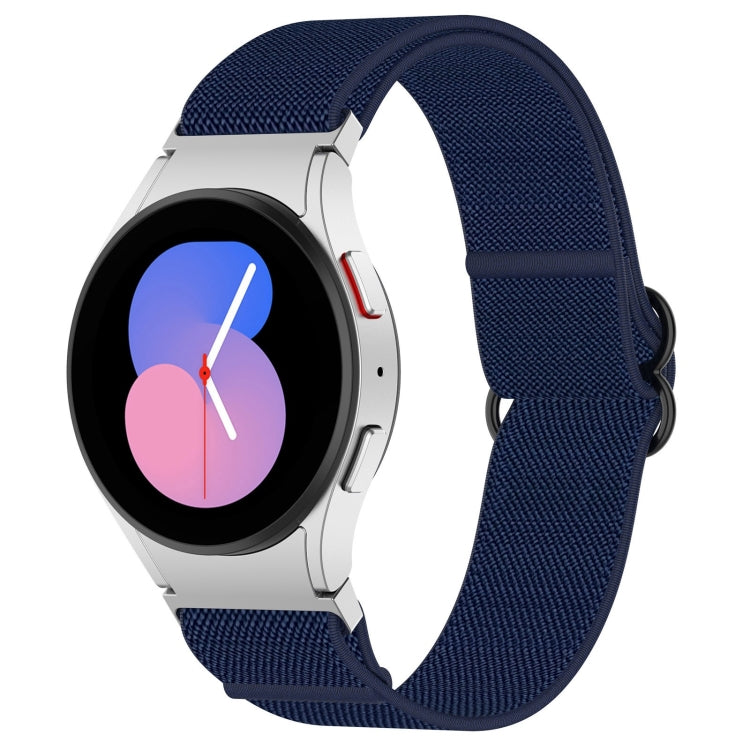 Cinturino per orologio con fibbia nera elasticizzata in nylon, For Samsung Galaxy Watch 5 Pro 45mm, For Samsung Galaxy Watch 5 44mm, For Samsung Galaxy Watch 5 40mm, For Samsung Galaxy Watch 4 44mm