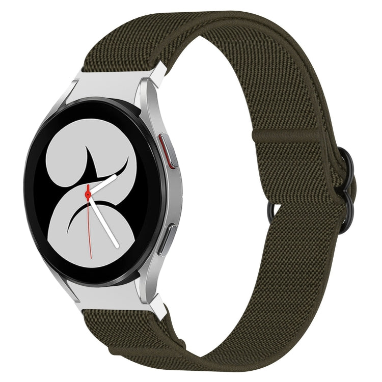 Cinturino per orologio con fibbia nera elasticizzata in nylon, For Samsung Galaxy Watch 5 Pro 45mm, For Samsung Galaxy Watch 5 44mm, For Samsung Galaxy Watch 5 40mm, For Samsung Galaxy Watch 4 44mm