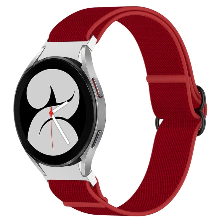 Cinturino per orologio con fibbia nera elasticizzata in nylon, For Samsung Galaxy Watch 5 Pro 45mm, For Samsung Galaxy Watch 5 44mm, For Samsung Galaxy Watch 5 40mm, For Samsung Galaxy Watch 4 44mm