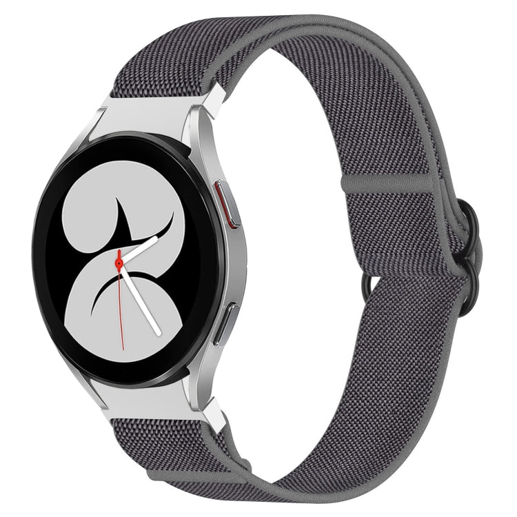 Cinturino per orologio con fibbia nera elasticizzata in nylon, For Samsung Galaxy Watch 5 Pro 45mm, For Samsung Galaxy Watch 5 44mm, For Samsung Galaxy Watch 5 40mm, For Samsung Galaxy Watch 4 44mm