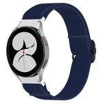 Cinturino per orologio con fibbia nera elasticizzata in nylon, For Samsung Galaxy Watch 5 Pro 45mm, For Samsung Galaxy Watch 5 44mm, For Samsung Galaxy Watch 5 40mm, For Samsung Galaxy Watch 4 44mm