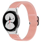 Cinturino per orologio con fibbia nera elasticizzata in nylon, For Samsung Galaxy Watch 4 40mm, For Samsung Galaxy Watch 4 Classic 42mm, For Samsung Galaxy Watch 4 Classic 46mm, For Samsung Galaxy Watch 3 41mm