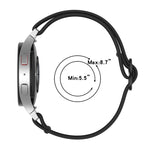 Cinturino per orologio con fibbia nera elasticizzata in nylon, For Samsung Galaxy Watch 4 40mm, For Samsung Galaxy Watch 4 Classic 42mm, For Samsung Galaxy Watch 4 Classic 46mm, For Samsung Galaxy Watch 3 41mm