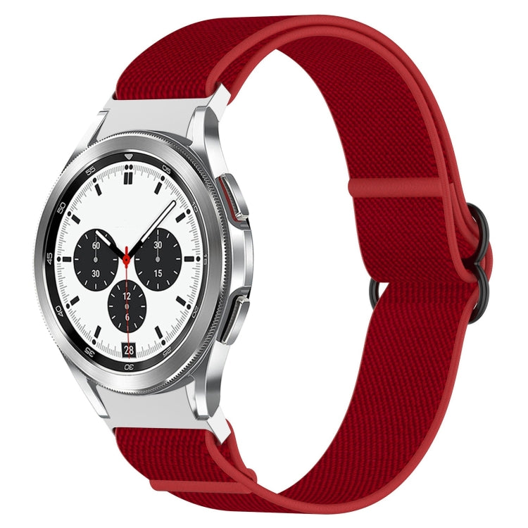 Cinturino per orologio con fibbia nera elasticizzata in nylon, For Samsung Galaxy Watch 4 40mm, For Samsung Galaxy Watch 4 Classic 42mm, For Samsung Galaxy Watch 4 Classic 46mm, For Samsung Galaxy Watch 3 41mm