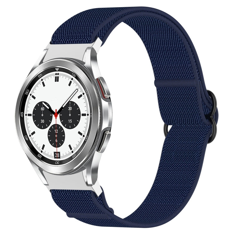 Cinturino per orologio con fibbia nera elasticizzata in nylon, For Samsung Galaxy Watch 4 40mm, For Samsung Galaxy Watch 4 Classic 42mm, For Samsung Galaxy Watch 4 Classic 46mm, For Samsung Galaxy Watch 3 41mm
