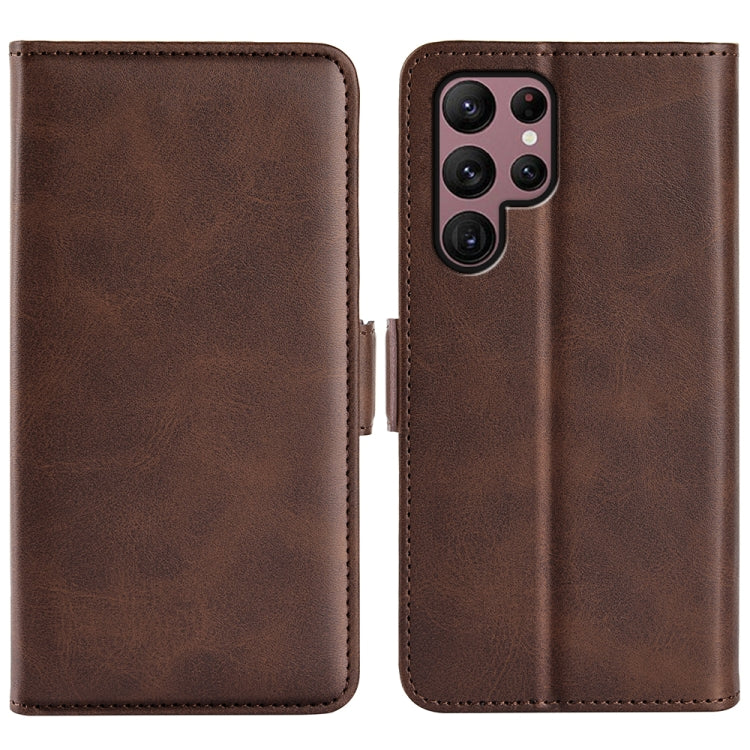 Per Samsung Galaxy S23 Ultra 5G Custodia in pelle con fibbia magnetica a doppio lato, For Samsung Galaxy S23 Ultra 5G