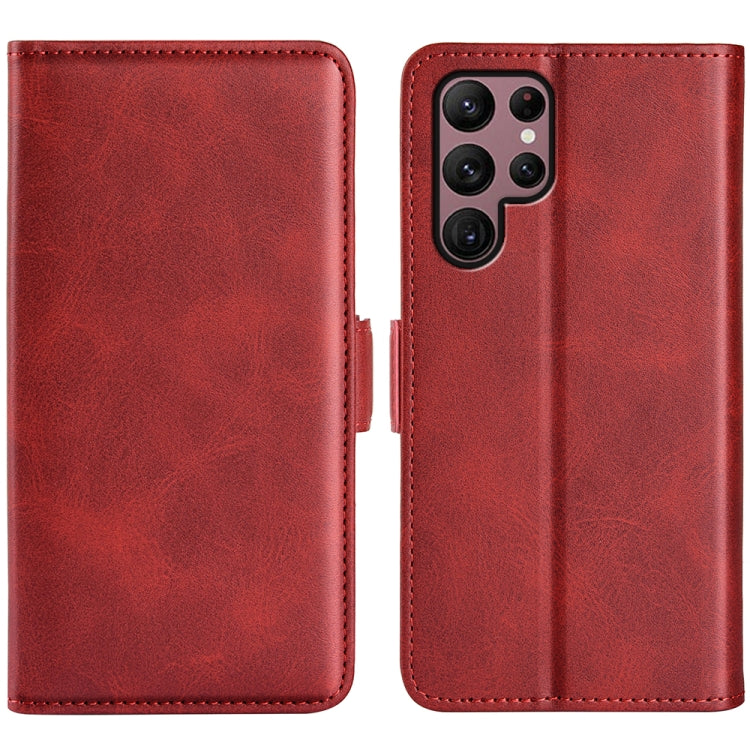 Per Samsung Galaxy S23 Ultra 5G Custodia in pelle con fibbia magnetica a doppio lato, For Samsung Galaxy S23 Ultra 5G