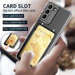 Card Bag Custodia per telefono trasparente antiurto, For Samsung Galaxy S23 5G, For Samsung Galaxy S23+ 5G, For Samsung Galaxy S23 Ultra 5G