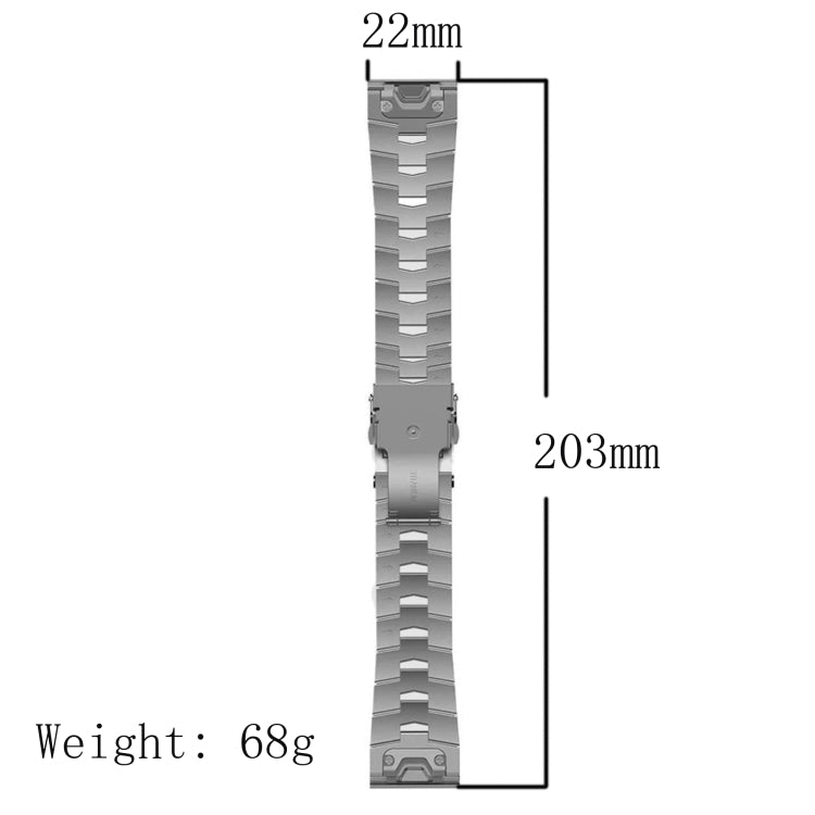 Cinturino per orologio a sgancio rapido in lega di titanio da 22 mm, For Garmin Fenix 7, For Garmin Fenix 7 Solar, For Garmin Fenix 7 Sapphire Solar, For Garmin EPIX Gen 2, For Garmin Instinct 2, For Garmin Instinct, For Garmin Descent G1              ...