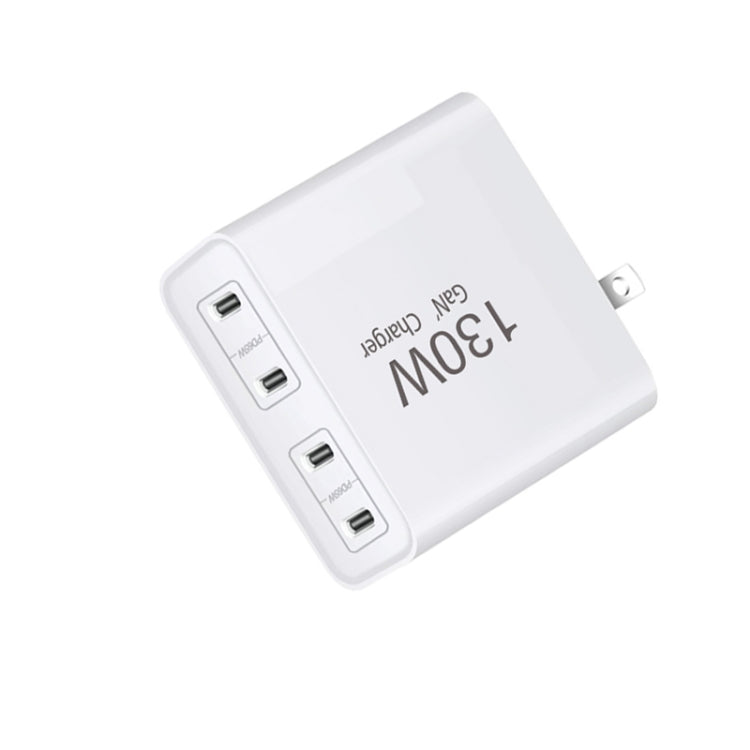 Caricabatterie GaN 130W USB-C 4 porte con PD65W e PD30W