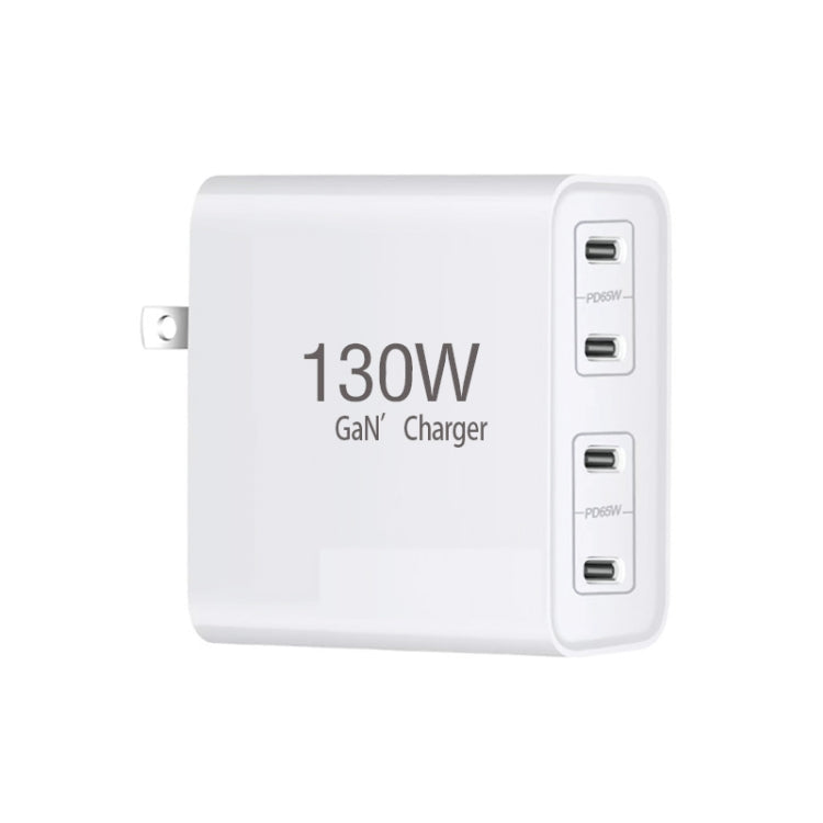 Caricabatterie GaN 130W USB-C 4 porte con PD65W e PD30W