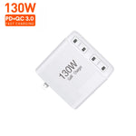 Caricabatterie GaN 130W USB-C 4 porte con PD65W e PD30W