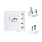 Caricabatterie GaN 130W USB-C 4 porte con PD65W e PD30W