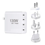 Caricabatterie GaN 130W USB-C 4 porte con PD65W e PD30W