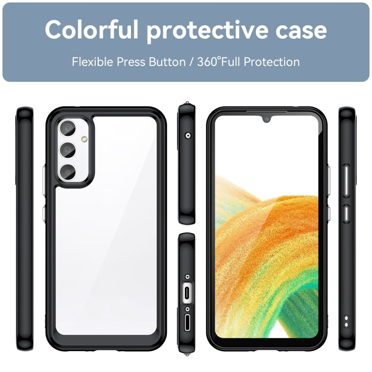 Custodia per telefono in acrilico + TPU serie colorata, For Samsung Galaxy A34 5G, For Google Pixel 7a