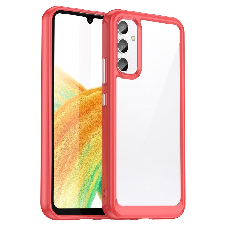 Custodia per telefono in acrilico + TPU serie colorata, For Samsung Galaxy A34 5G, For Google Pixel 7a
