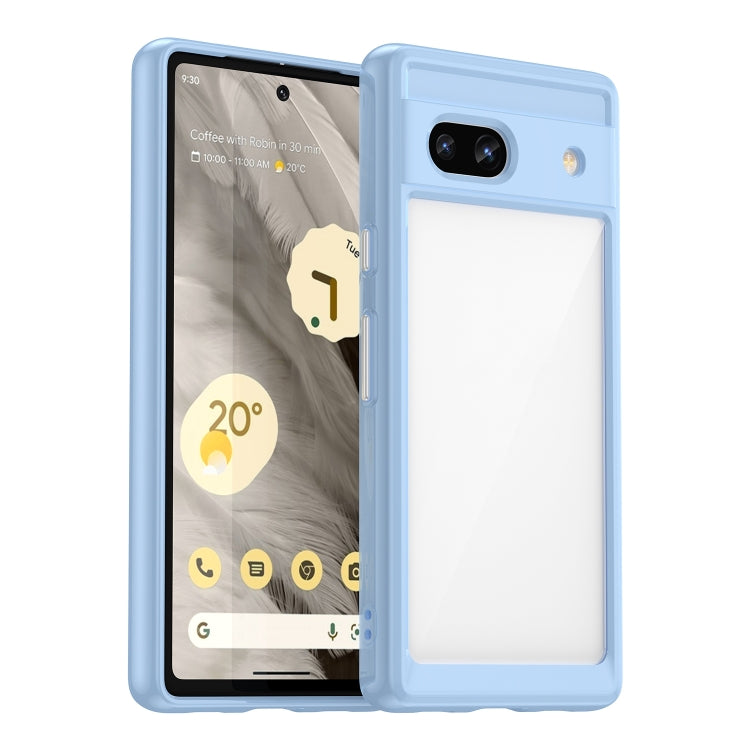 Custodia per telefono in acrilico + TPU serie colorata, For Samsung Galaxy A34 5G, For Google Pixel 7a