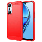 Custodia per telefono TPU in fibra di carbonio con trama spazzolata, For Infinix Hot 20, For Infinix Hot 20 Play