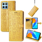 Simpatica custodia per telefono in pelle goffrata con gatto e cane, For Honor X8 5G, For Infinix Note 11, For Xiaomi Poco M5